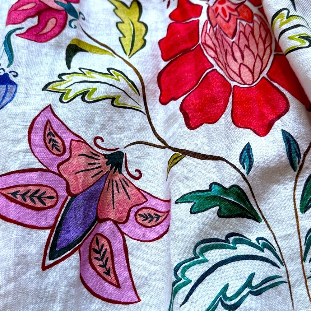 FARM RIO “Floral insects” linen long dress - Picture 3 of 8